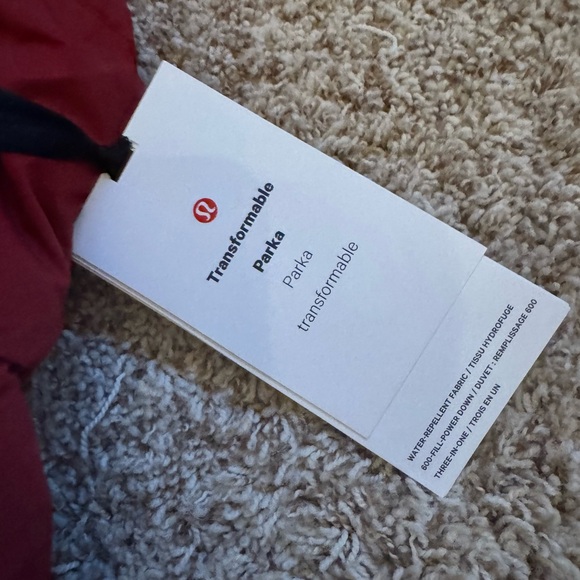 NWT Transformable Parka / Dark Sport Red - Picture 12 of 16